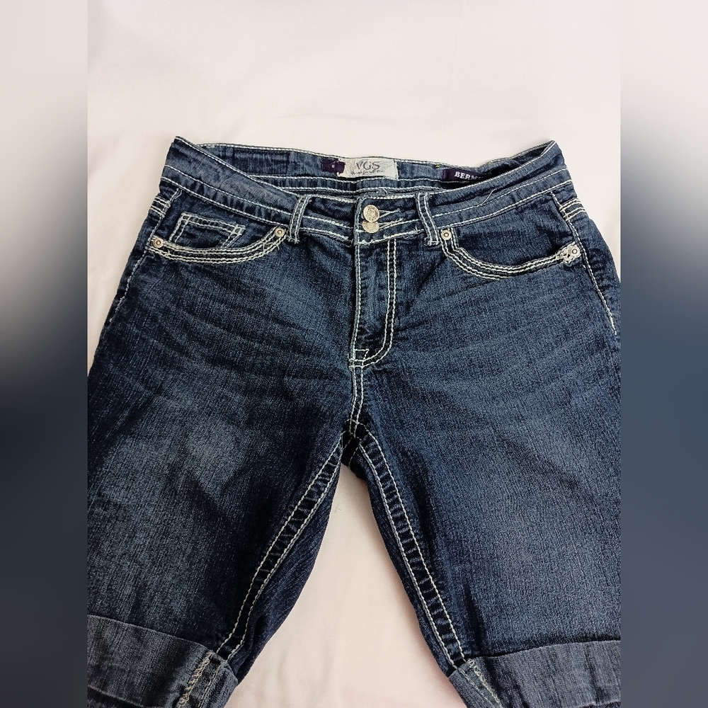 Vigoss Dark‎ Indigo Women's Denim Bermudas (#1,424)
